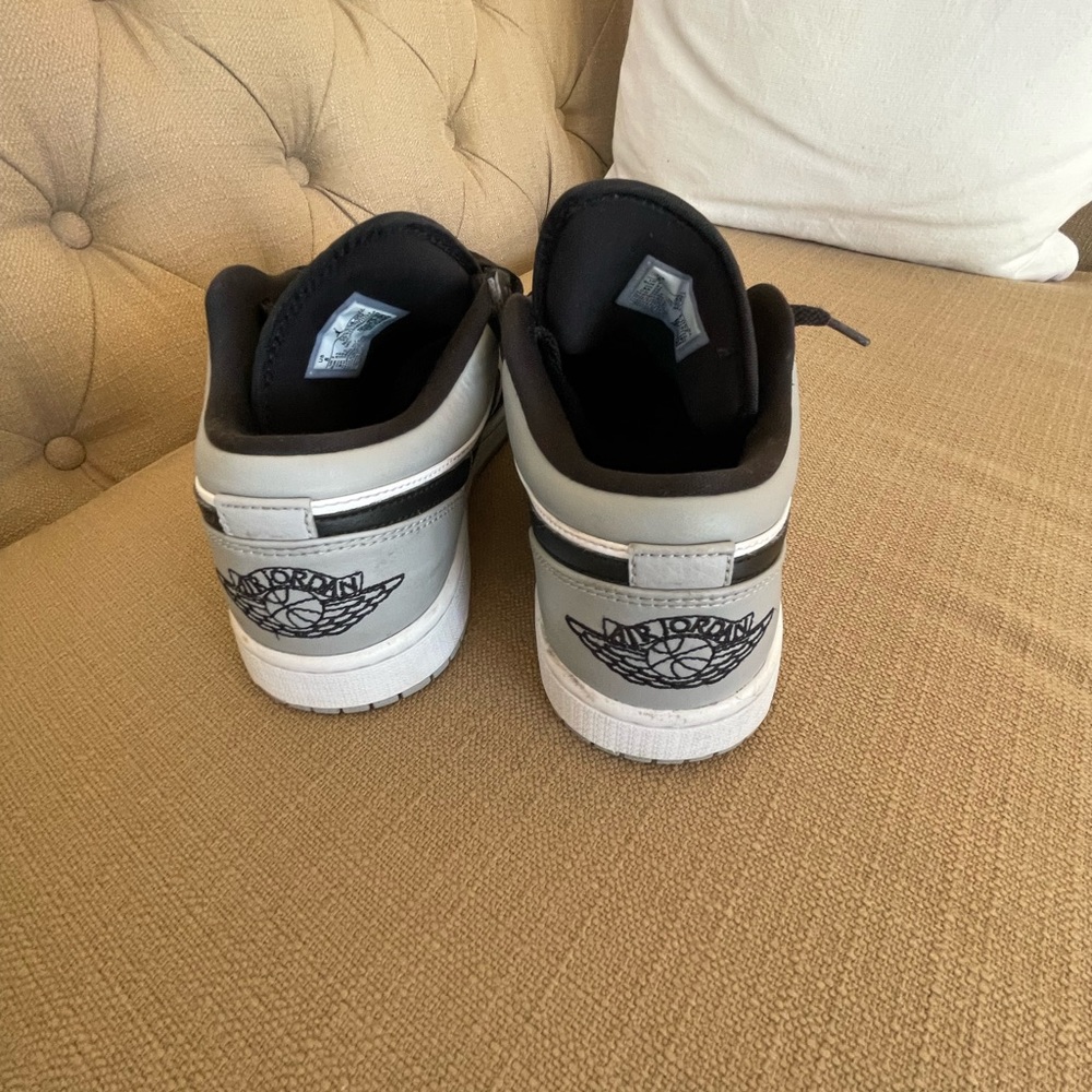 Nike Men's Air Jordan 1 Low Black/Grey, Black/Grey/White,men’s size 8
